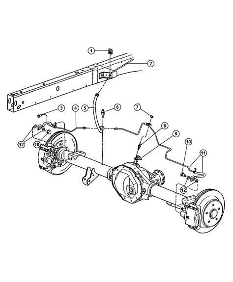 dodge ram rear brake junction box|2010 Dodge Ram 1500 brake line.